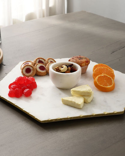 Modern Marble Platter | 11 X 11 inches