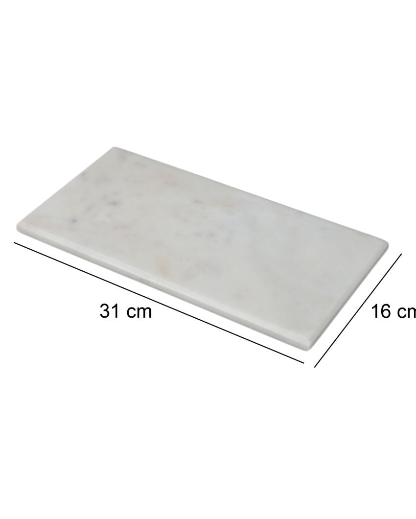 Refined Marble Platter | 12 x 6 inches