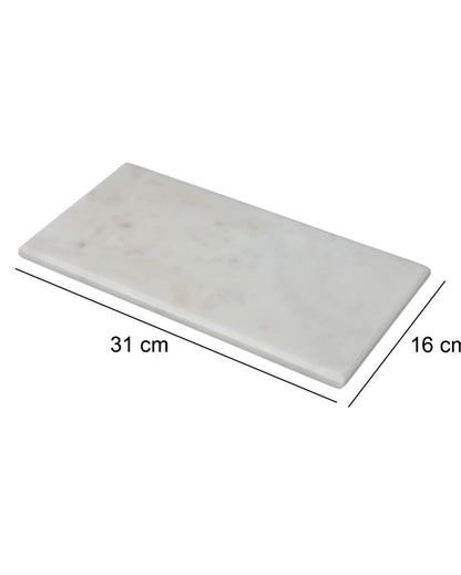 Refined Marble Platter | 12 x 6 inches