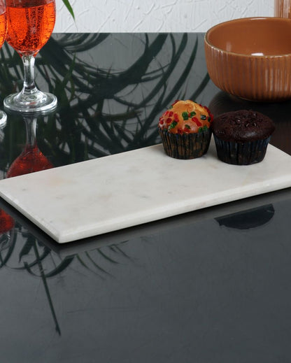 Refined Marble Platter | 12 x 6 inches