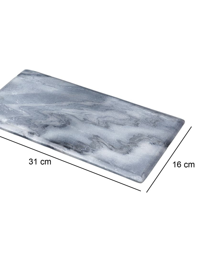 Minimalist Marble Platter | 12 x 6 inches