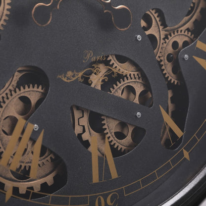 French Chronograph Gold Mechanical Clock | 21 x 3 x 25 inches