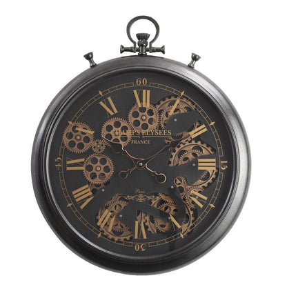 French Chronograph Gold Mechanical Clock | 21 x 3 x 25 inches