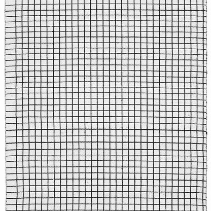 Fresh Black & White Mesh Reversible Floor Covering Rug