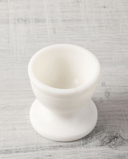 Marble White Egg Holders | Set of 2 | 2 x 2 inches