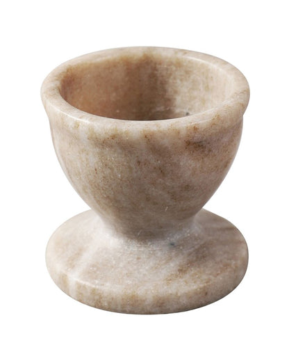 Marble Beige Egg Holders | Set of 2 | 2 x 2 inches