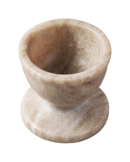 Marble Beige Egg Holders | Set of 2 | 2 x 2 inches