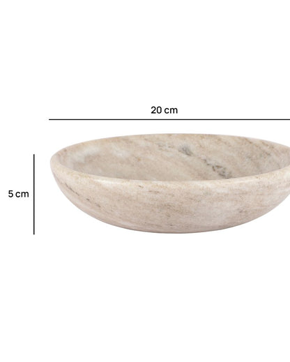 Modern Marble Bowl | 8 x 2 inches