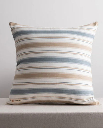 Exotic Montauk Stripes Multicolor Cotton Throw Pillow Cover