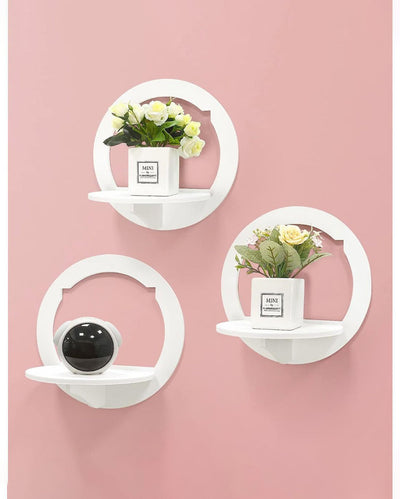 Geometric Shape Floating Wall Shelves Shelf | Set of 3