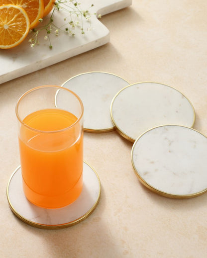 Classic Marble Coaster | Set of 4 | 4 inches