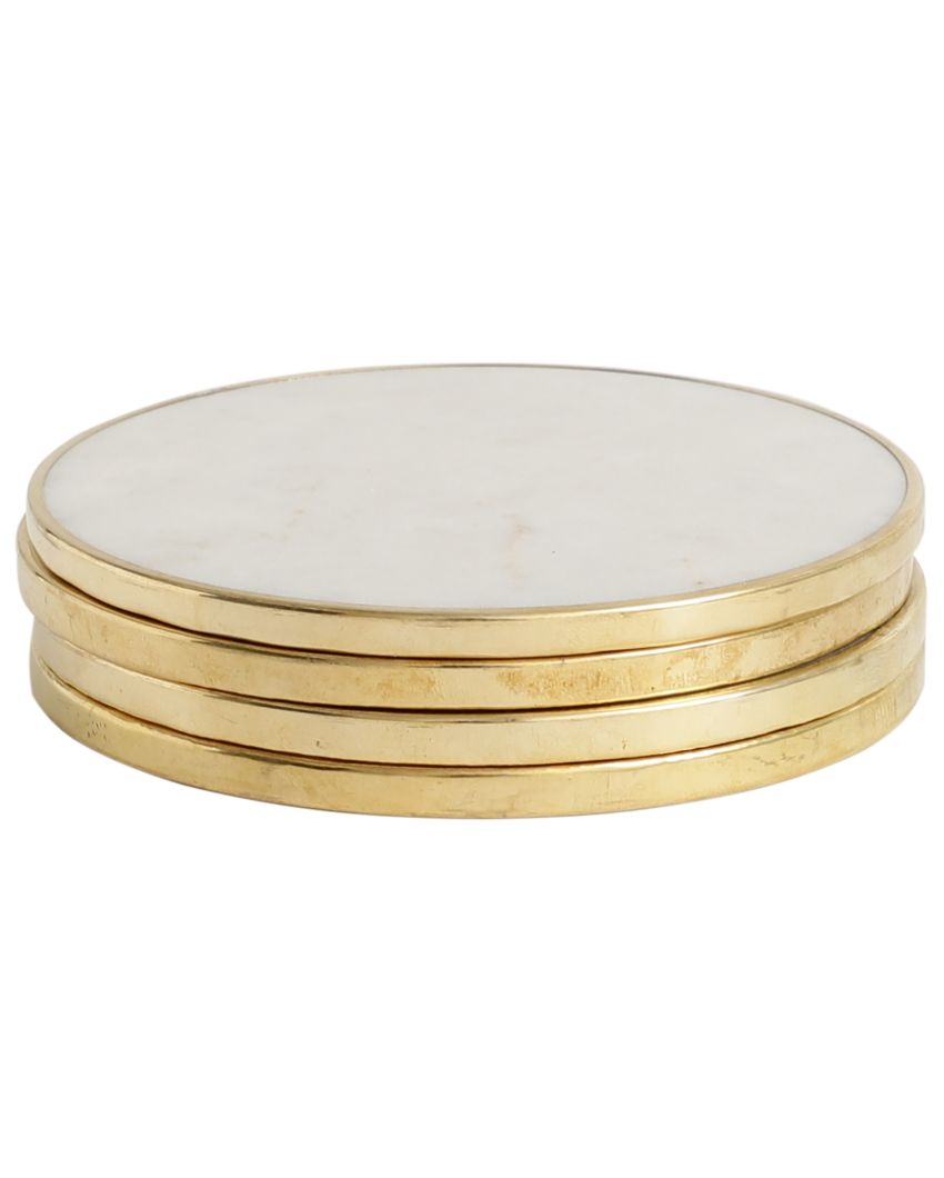 Classic Marble Coaster | Set of 4 | 4 inches