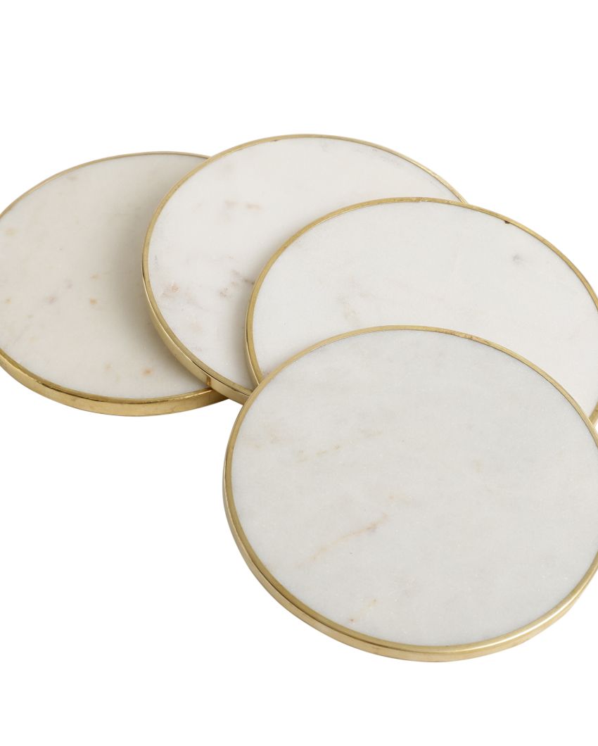 Classic Marble Coaster | Set of 4 | 4 inches