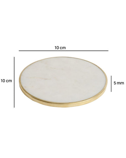 Classic Marble Coaster | Set of 4 | 4 inches