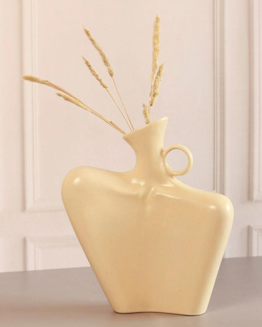 Lady Cermaic Neck Vase