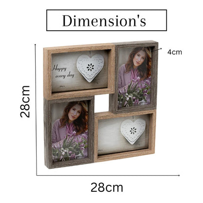 Elegant Collage Photo Frame | 11 x 2 x 11 inches