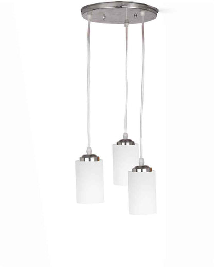 Classic Triple Glass Shade Hanging Ceiling Light Pendant Lamp | 13 x 13 x 28 inches