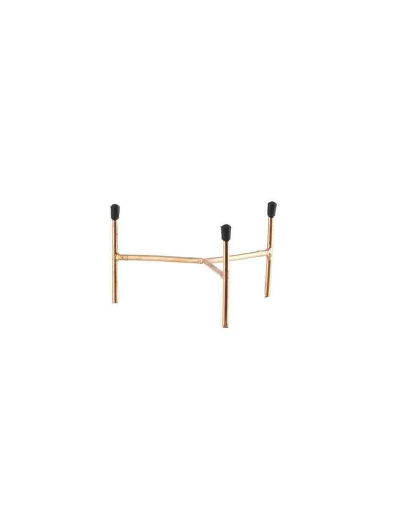 Bowl Shape Metal Planter Stand |15 x 12 cm/ 6 x 5 inches