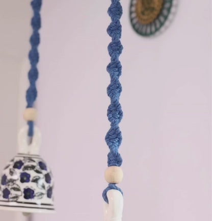 Bohemian Macrame Ceramic Bell | Single