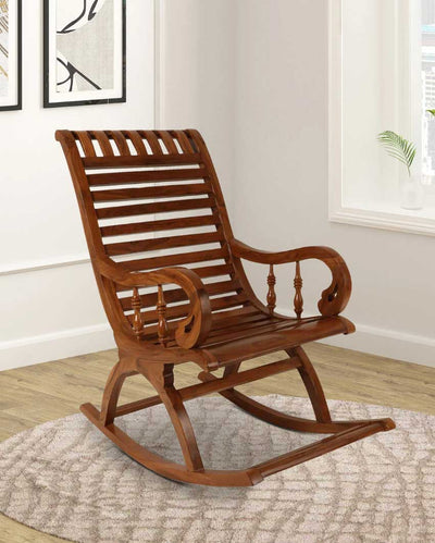 Colorado Teak Wood Rocking Chair | 21 x 36 x 38