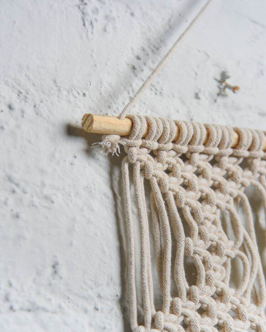 Natural Macrame Wall Hanging | 30 x 19 inches