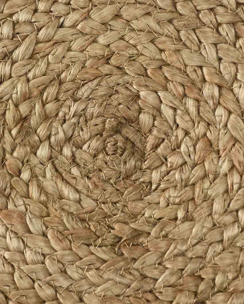 Round Braided Jute Floor Cushion | 24 inches