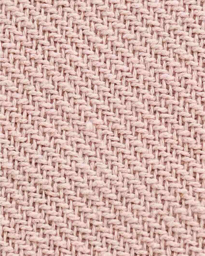 Solid Cotton Throw Soft Pink | 51 x 31 inches