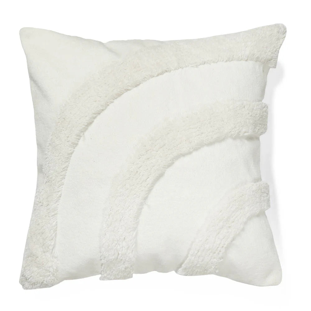 Black Curves Cotton Cushion Cover | 18 x 18 inches