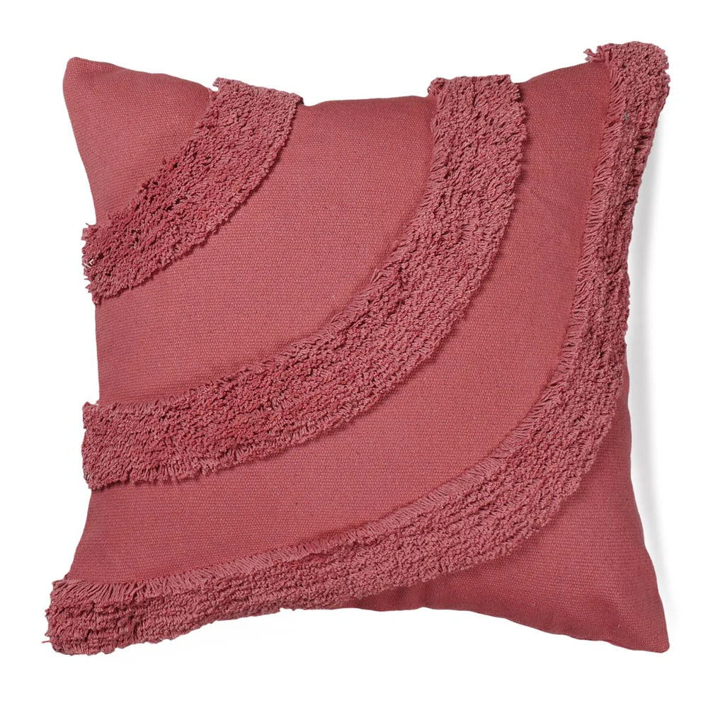 Black Curves Cotton Cushion Cover | 18 x 18 inches