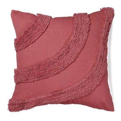Black Curves Cotton Cushion Cover | 18 x 18 inches