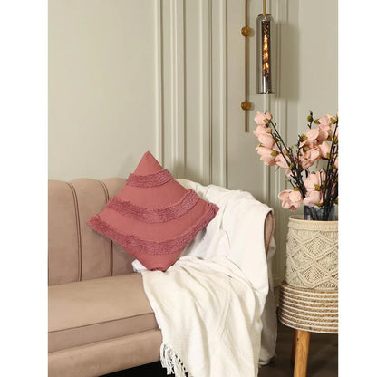 Black Curves Cotton Cushion Cover | 18 x 18 inches