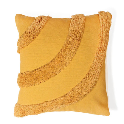 Black Curves Cotton Cushion Cover | 18 x 18 inches