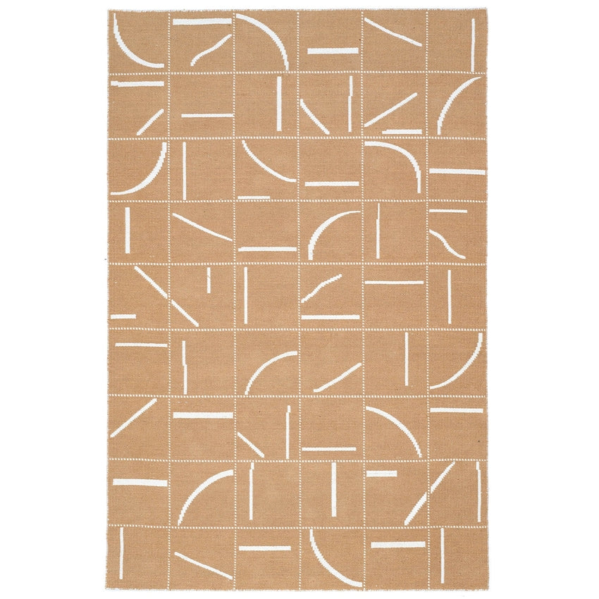 Earthy Brown Sandstorm Reversible Floor Covering Rug