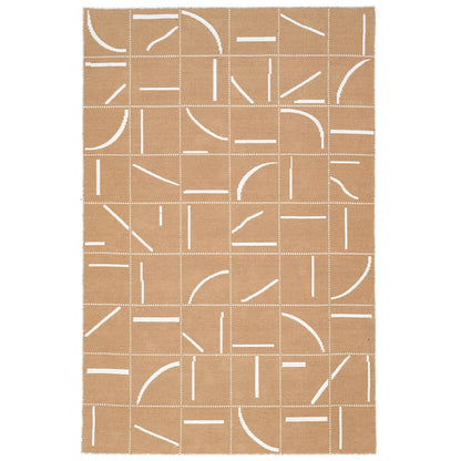 Earthy Brown Sandstorm Reversible Floor Covering Rug