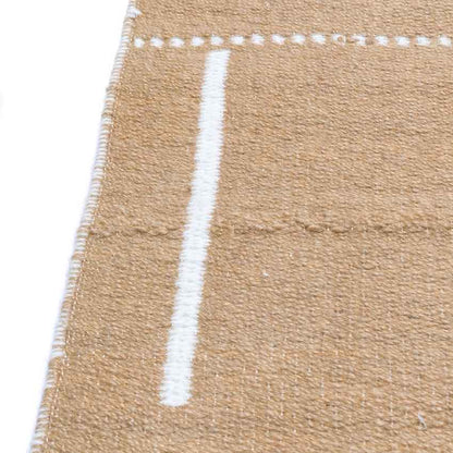 Earthy Brown Sandstorm Reversible Floor Covering Rug