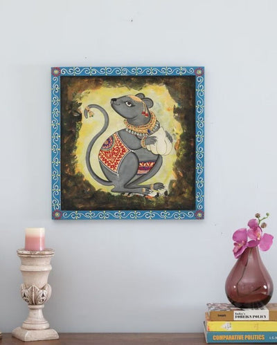 Mooshakraj Hand Painted Square Wall Plate