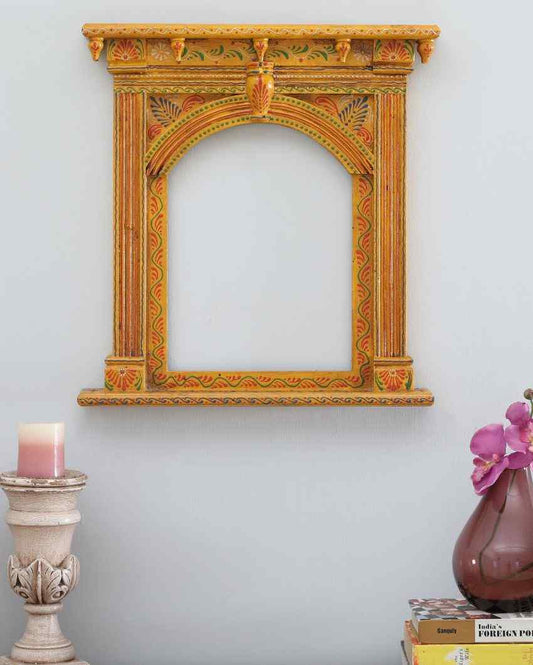 Old-fashioned Wooden Wall Hanging Jharokha Frame
