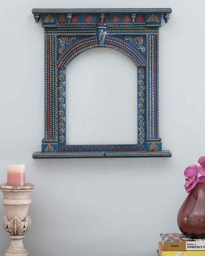 Jaipuri Wooden Wall Hanging Jharokha Frame