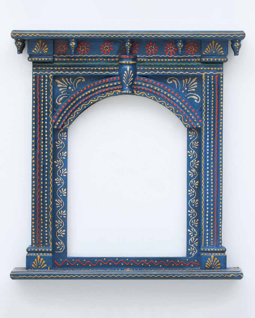 Jaipuri Wooden Wall Hanging Jharokha Frame