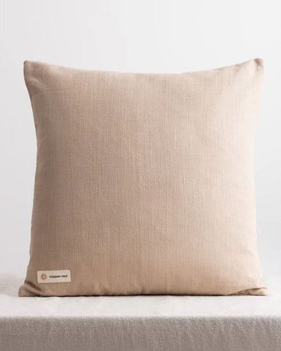 Stylish Serengeti Beige Cotton Throw Pillow Cover