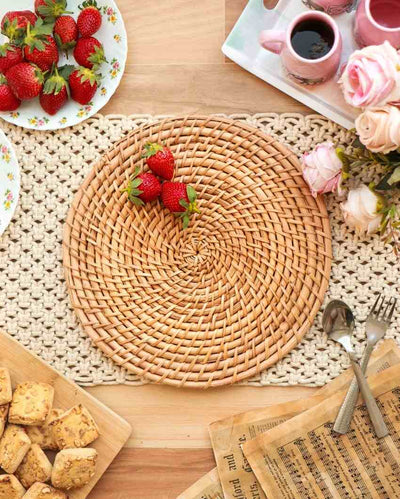 Cane Craft Table Mat | 12 inches