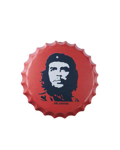 Che Guevara Red Bottle Cap Wall Decor | 35 x 5 cm / 14 x 2 inches