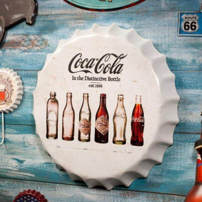 Coca Cola 1886 Bottle Caps Wall Decor | 35 x 5 cm/ 14 x 2 inches