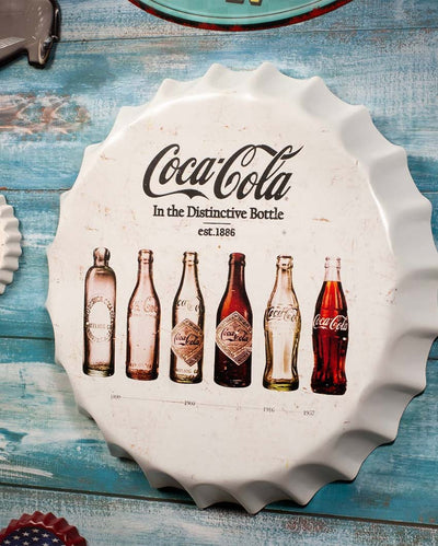 Coca Cola 1886 Bottle Caps Wall Decor | 35 x 5 cm/ 14 x 2 inches