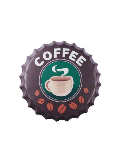 Coffee Bottle Cap Wall Decor | 35 x 5 cm / 14 x 2 inches