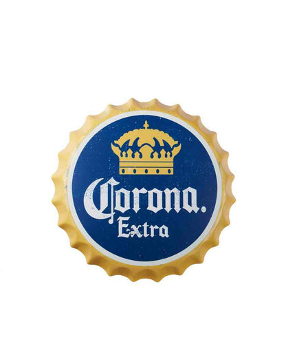 Corona Extra Bottle Cap Wall Decor | 35 x 5 cm / 14 x 2 inches