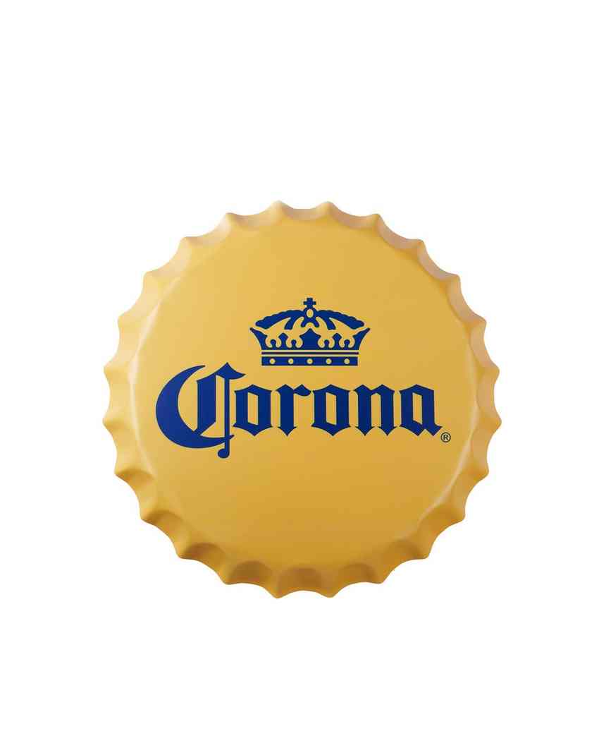 Corona Bottle Cap Wall Decor | 35 x 5 cm / 14 x 2 inches