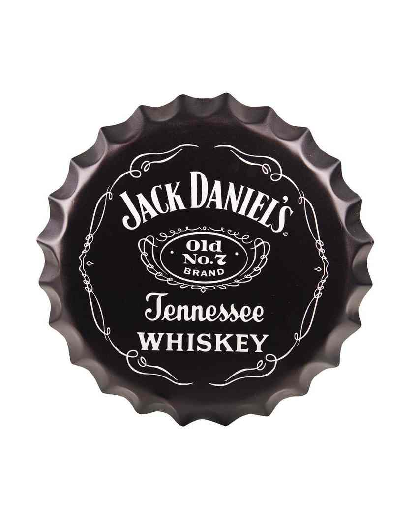 Jack Daniels Bottle Cap Wall Decor | 14 inches