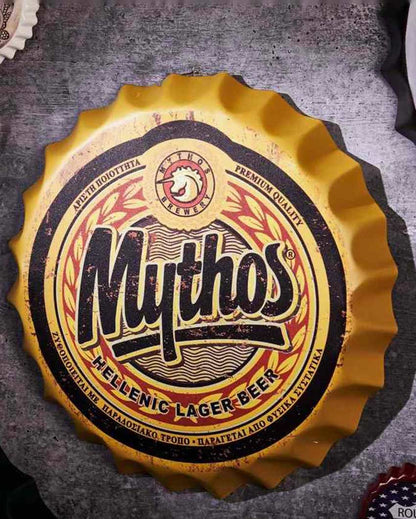 Mythos Bottle Cap Wall Decor | 14 inches