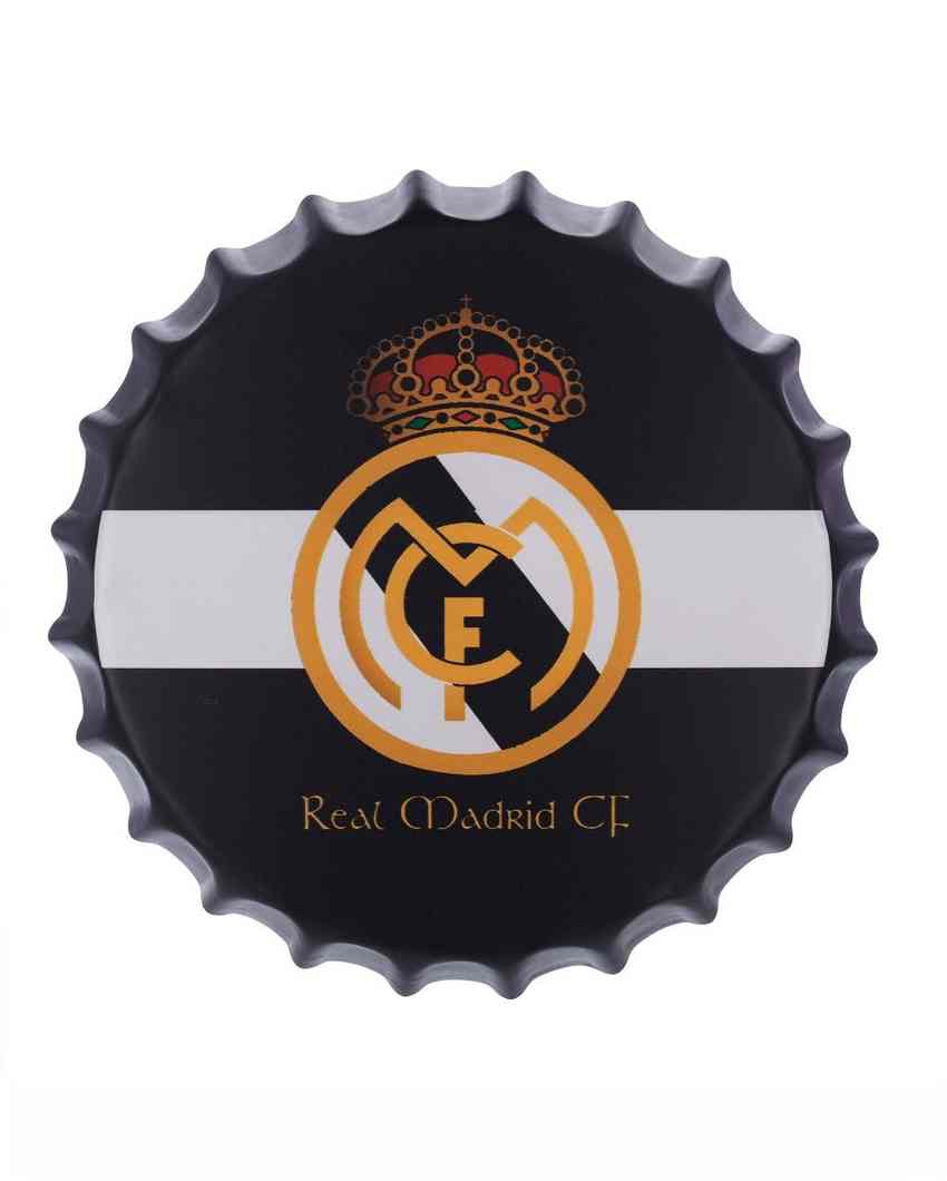 Real Madrid Bottle Cap Wall Decor | 14 inches